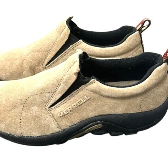 Merrell Jungle Moc Classic Slip-On Shoes Taupe Suede Womens Size 9.5 US